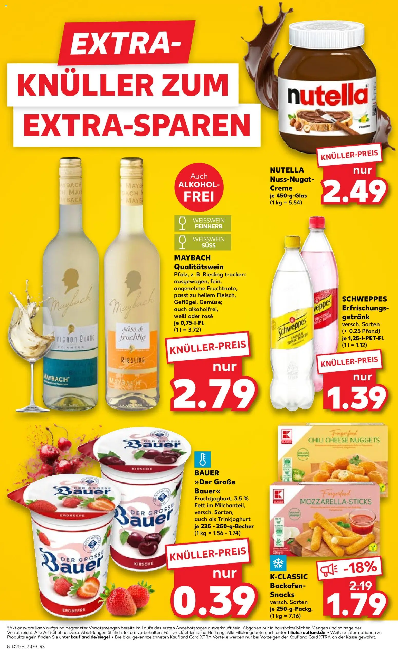Kaufland Prospekt Leipzig	 – gültig ab 21.05.2026 | Seite: 8 | Produkte: Creme, Nutella, Trinkjoghurt, Backofen