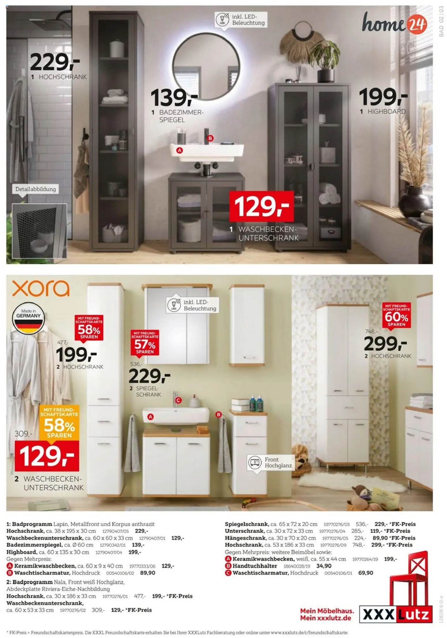 XXXLutz Badezimmer-Testerinnen und -Tester gesucht – gültig ab 25.07.2026 | Seite: 3 | Produkte: HIghboard, Bad, Spiegel, Handtuchhalter