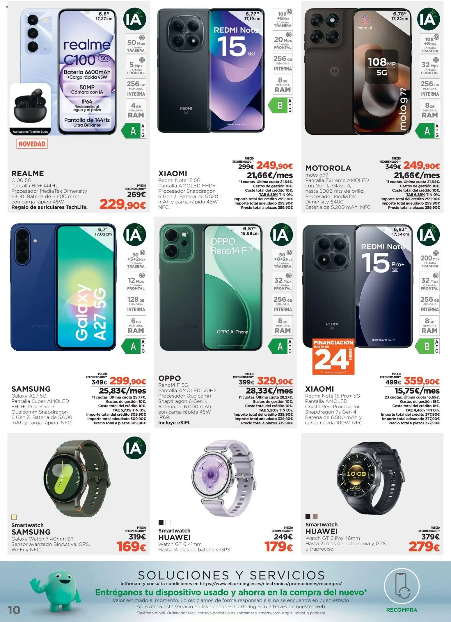 El Corte Inglés ofertas Haier │ válido desde el 15/07/2026 | Página: 10 | Productos: Polvo, Tablet, Ordenador, Auriculares