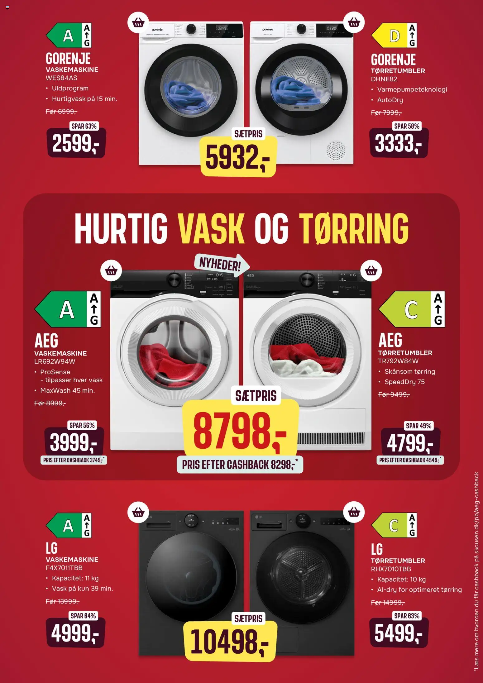 Skousen tilbudsavis – gyldig fra 07/09/2026 | Side: 3 | Produkter: Vaskemaskine, Tørretumbler