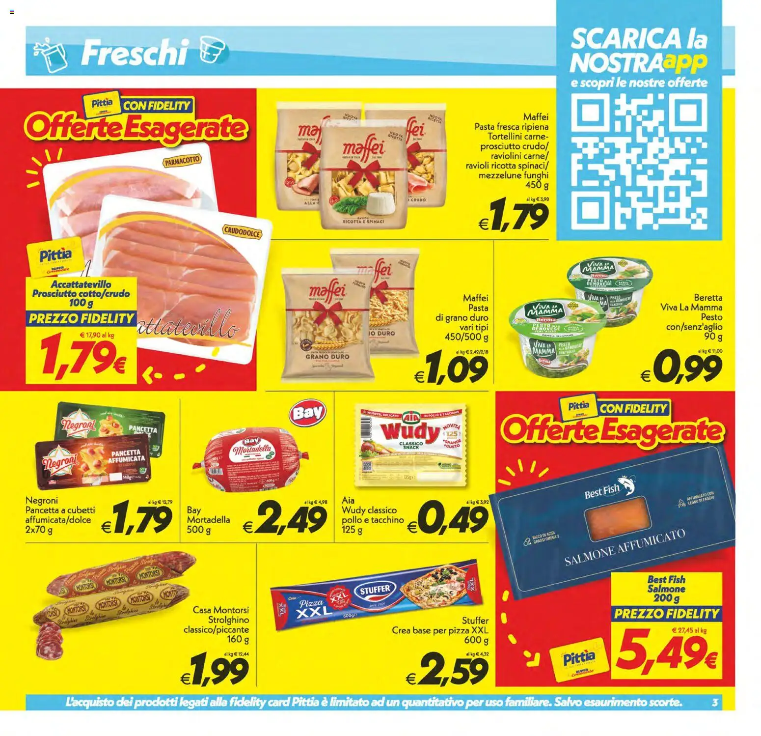 Volantino SuperConveniente del 09.06.2026 | Pagina: 3 | Prodotti: Salmone affumicato, Pizza, Salmone, Funghi