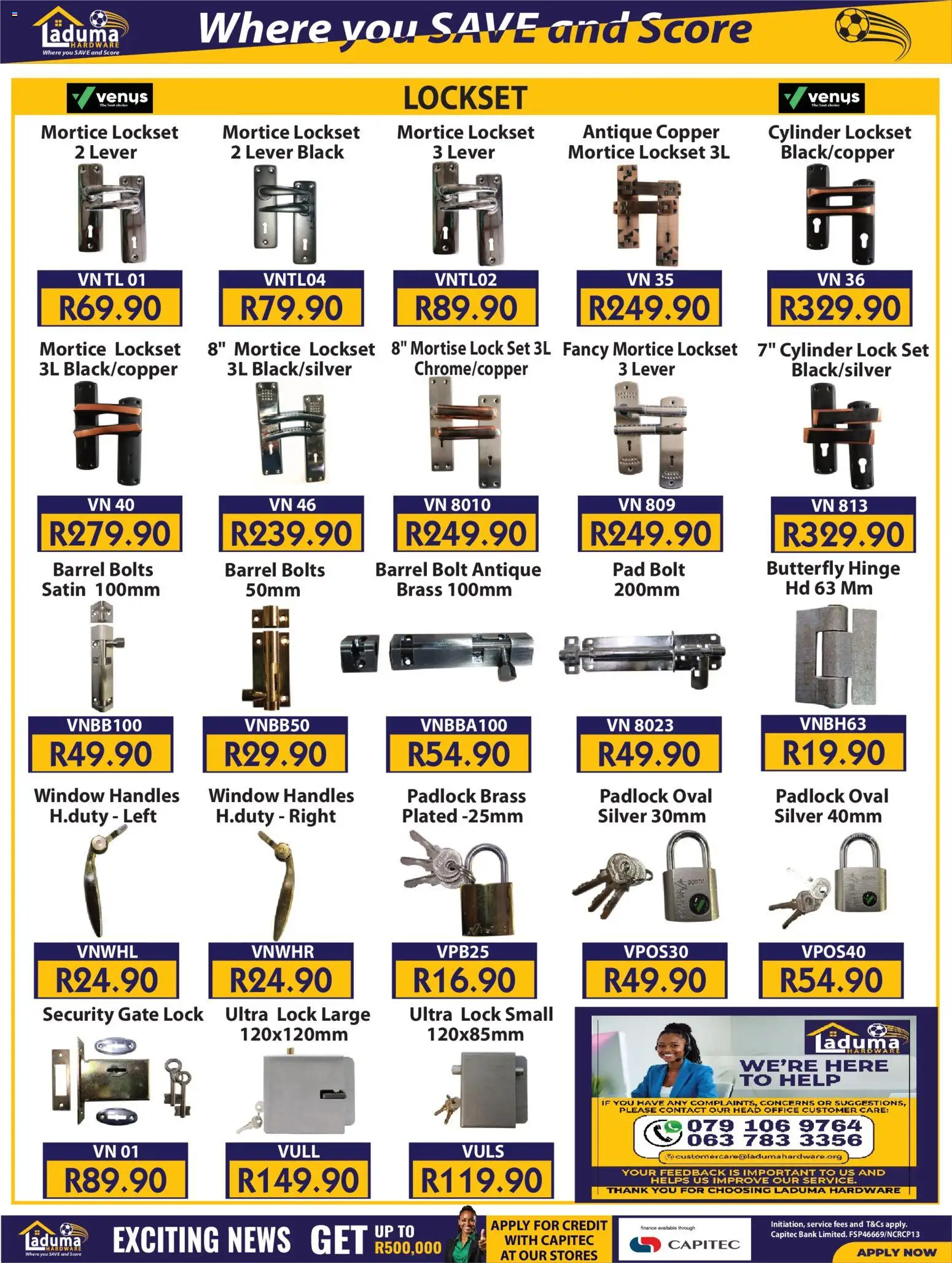 New Laduma Hardware catalogue – valid from 01.04.2026 | Page: 21 | Products: Lock, Padlock, Gate
