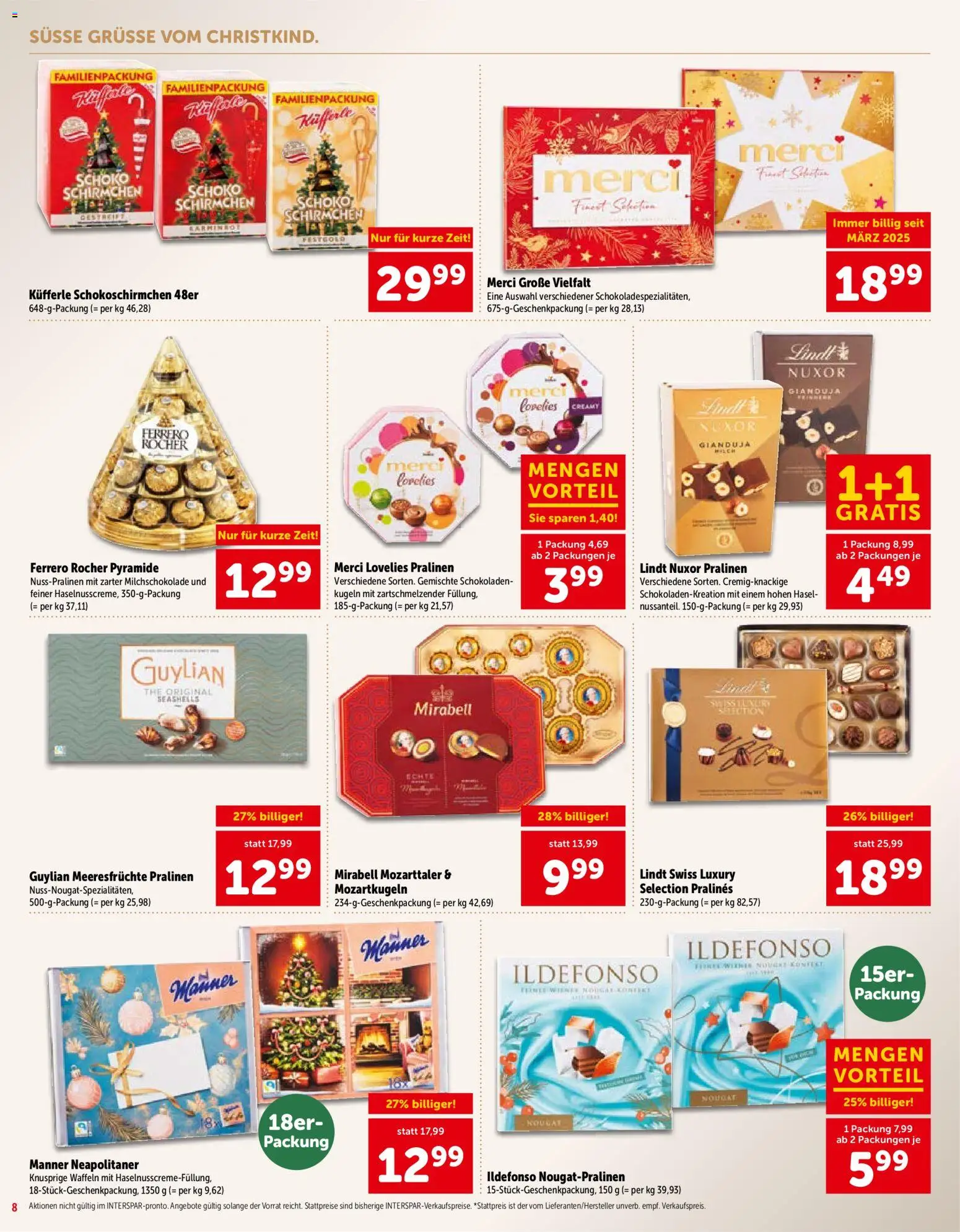 Interspar Geschenke - Paradies gültig ab 15.10.2026 | Seite: 8 | Produkte: Meeresfrüchte, Waffeln