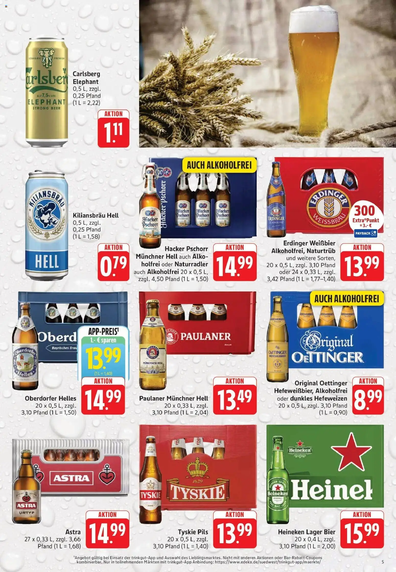 Trinkgut - trinkgut: Wochenangebote (ab 28.09.2026) » Angebote online | Seite: 5 | Produkte: Tyskie, Carlsberg, Weißbier, Astra