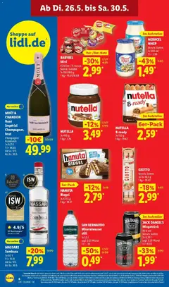 Náhled letáku Lidl Německo leták od 26.05.2026 | Strana: 14 | Produkty: Babybel, Coca cola, Jack Daniel’s, Nutella