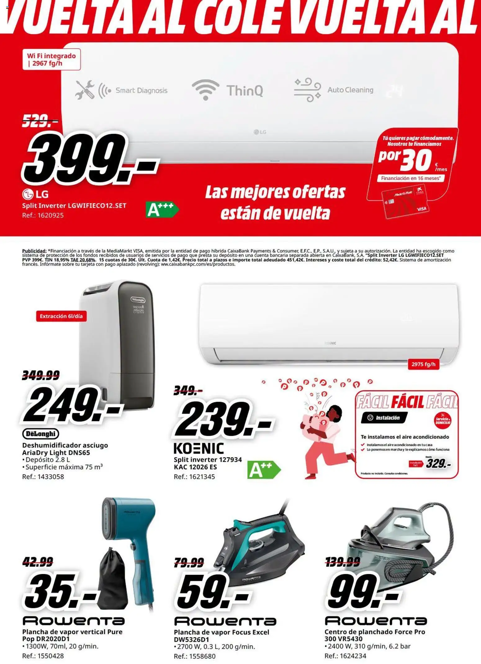 Media Markt folleto │ válido desde el 17/09/2026 | Página: 3 | Productos: Puré, Té, Aire acondicionado, Plancha
