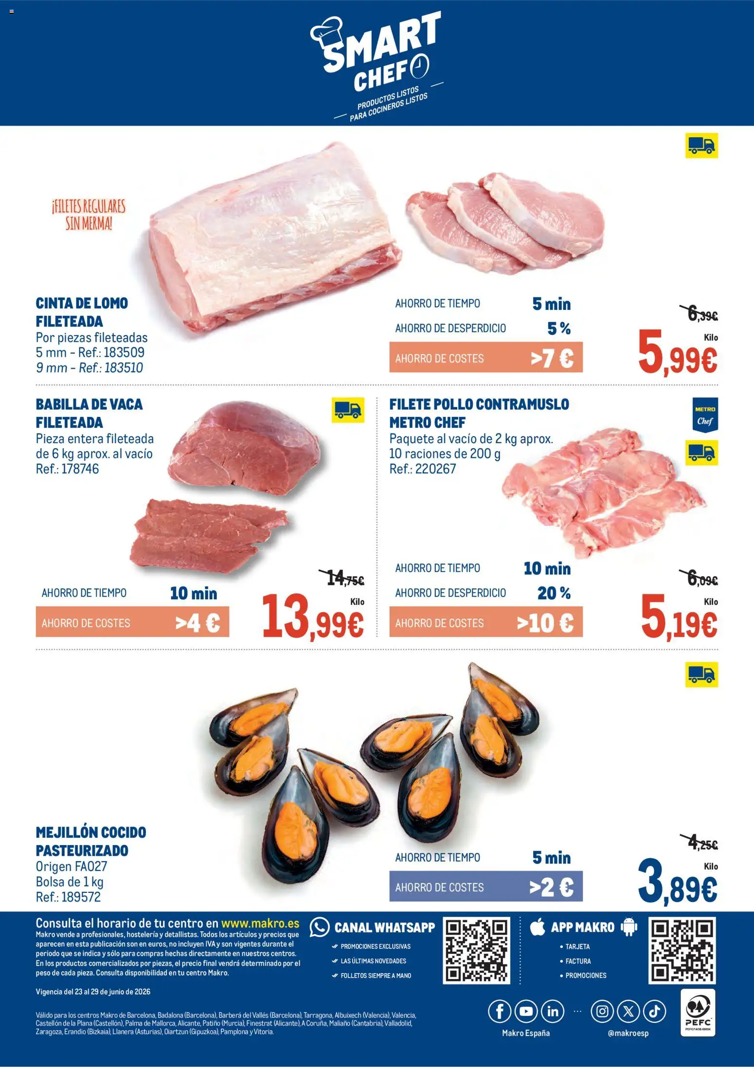 Makro Fresco Península │ válido desde el 23/06/2026 | Página: 6 | Productos: Bolsa, Peso, Filete
