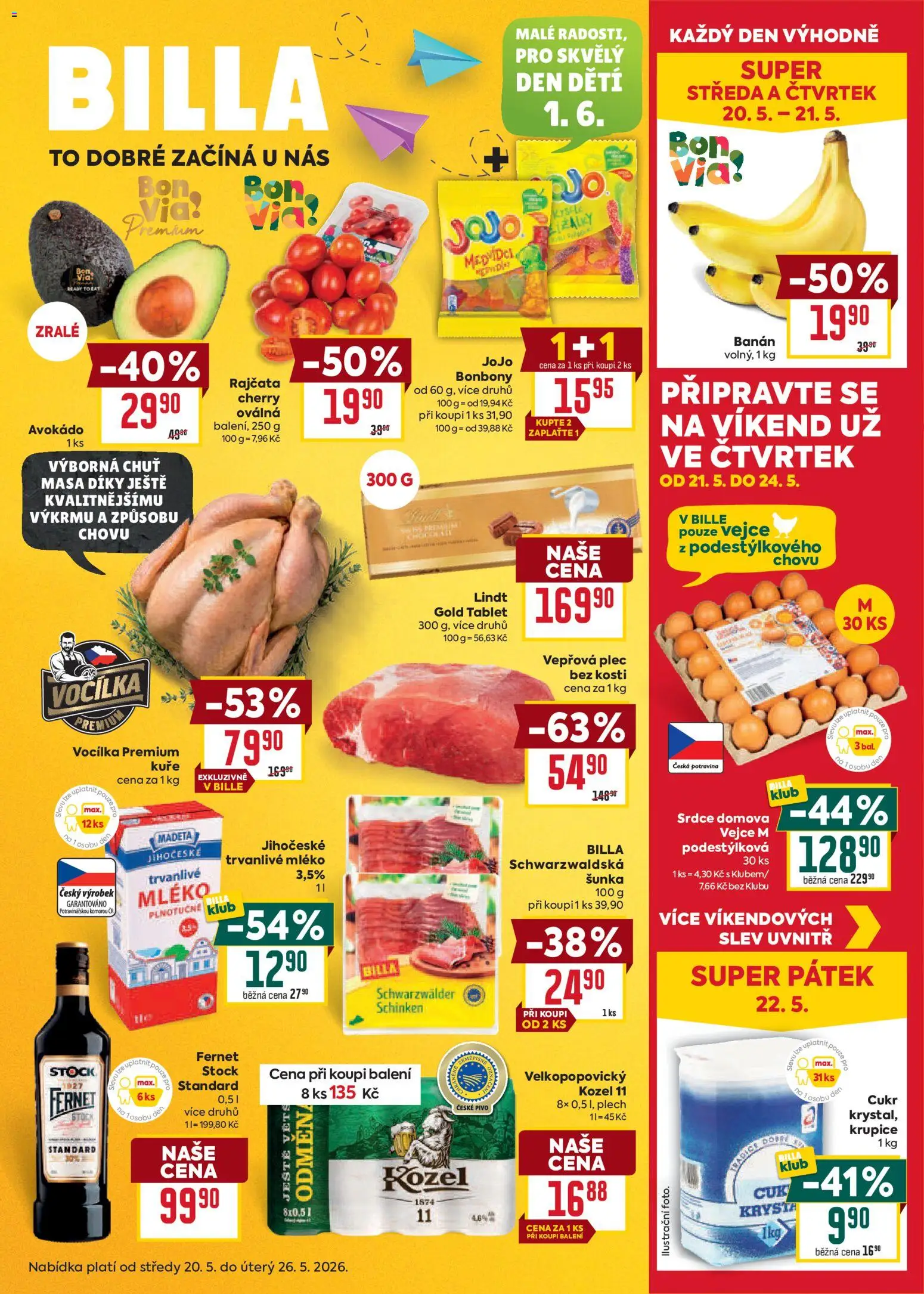 Toto nesmíte zmeškat - aktuální slevy v letáku Billa 20.05.2026! | Česko