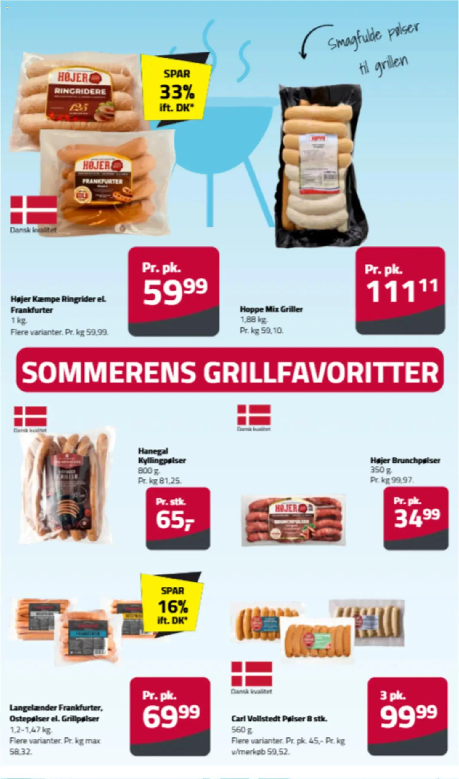 Fleggaard tilbudsavis – gyldig fra 26.05.2026 | Side: 16 | Produkter: Pølser, Aparelho de barbear