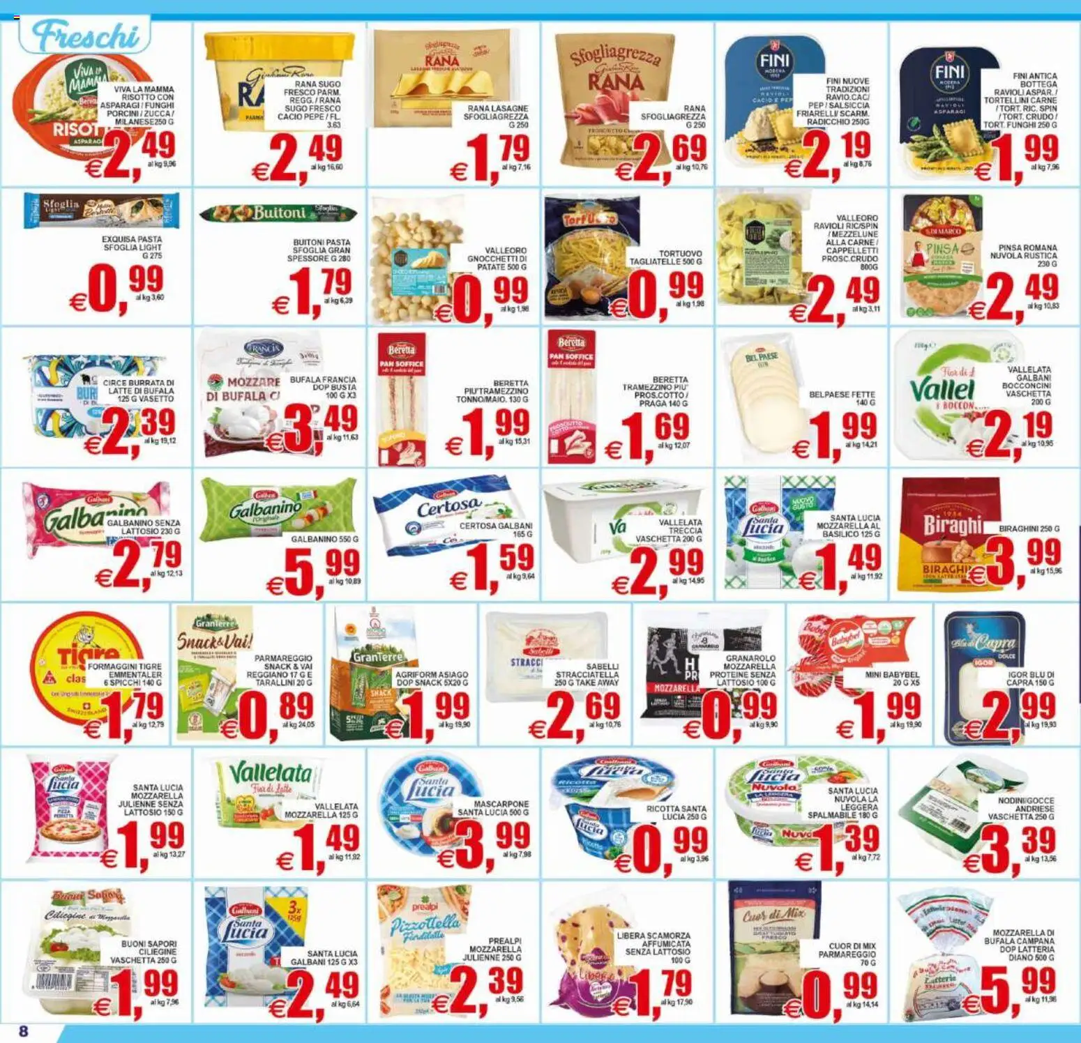 Volantino Pewex del 10/07/2026 | Pagina: 8 | Prodotti: Tagliatelle, Pasta sfoglia, Basilico, Asparagi