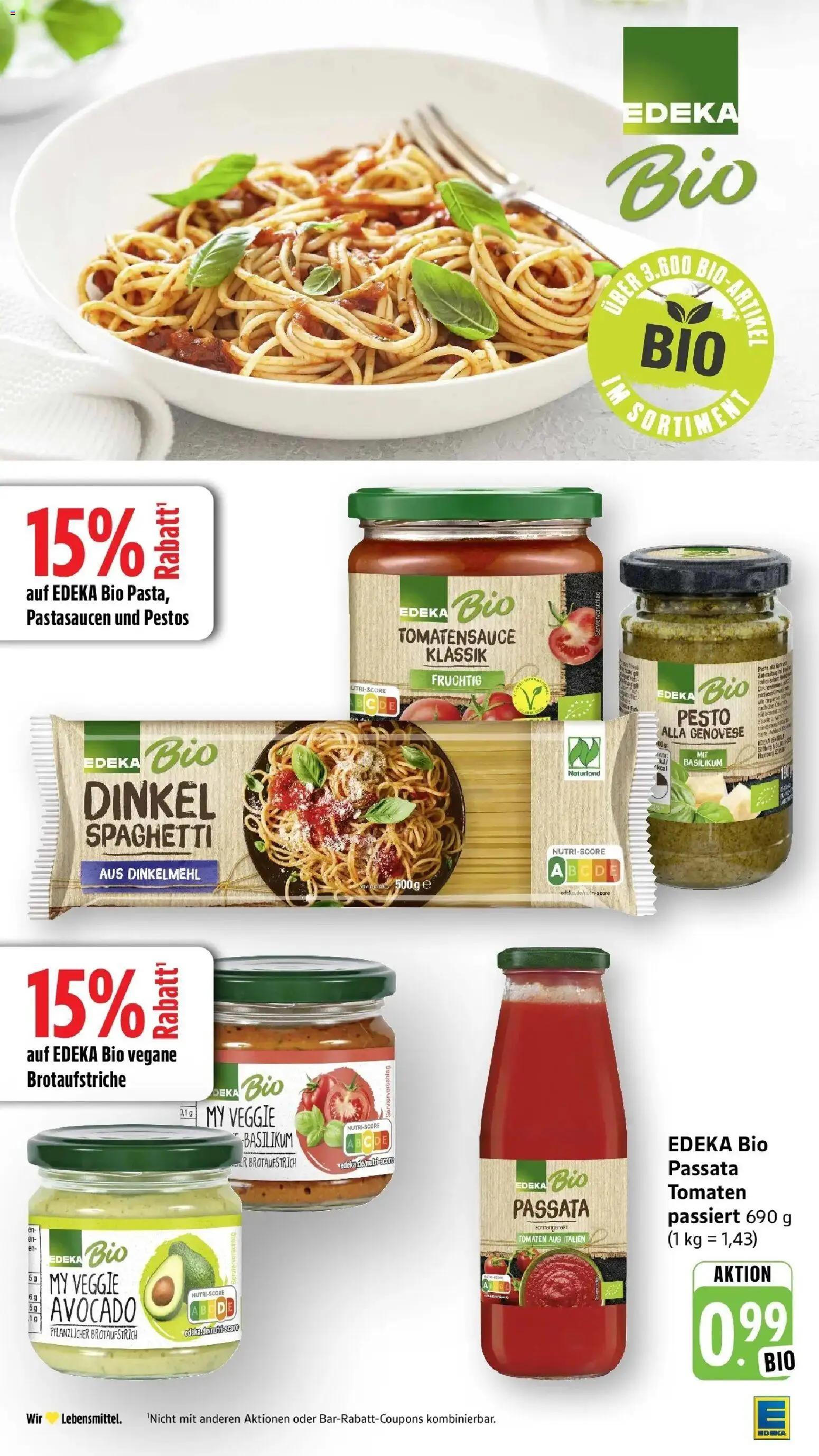 Edeka Prospekt Vaihingen-Kleinglattbach (ab 10.08.2026) » Angebote Online | Seite: 28 | Produkte: Spaghetti, Tomaten, Avocado, Pasta