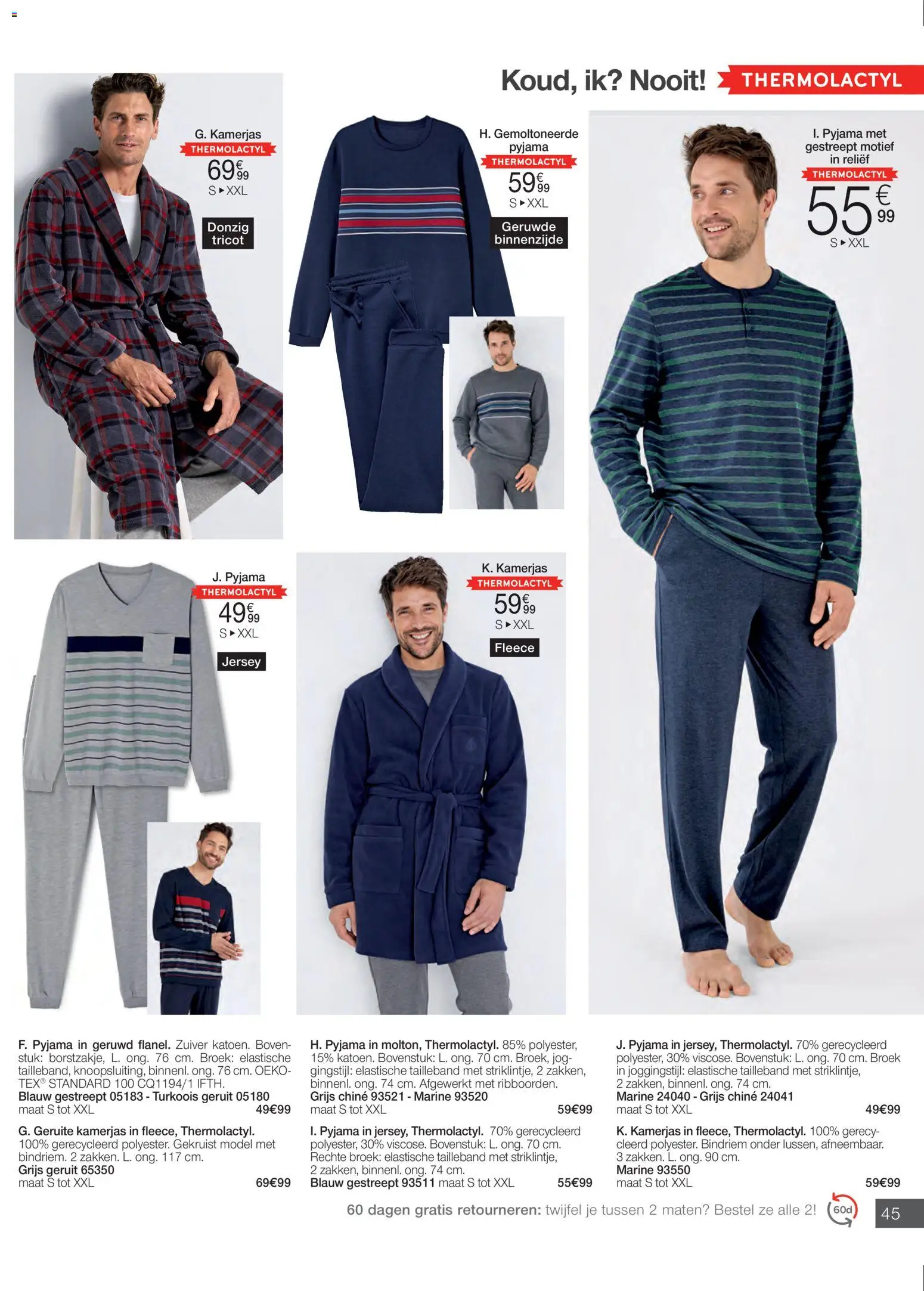 {H1} | Pagina: 45 | Producten: Turkoois, Broek, Pyjama
