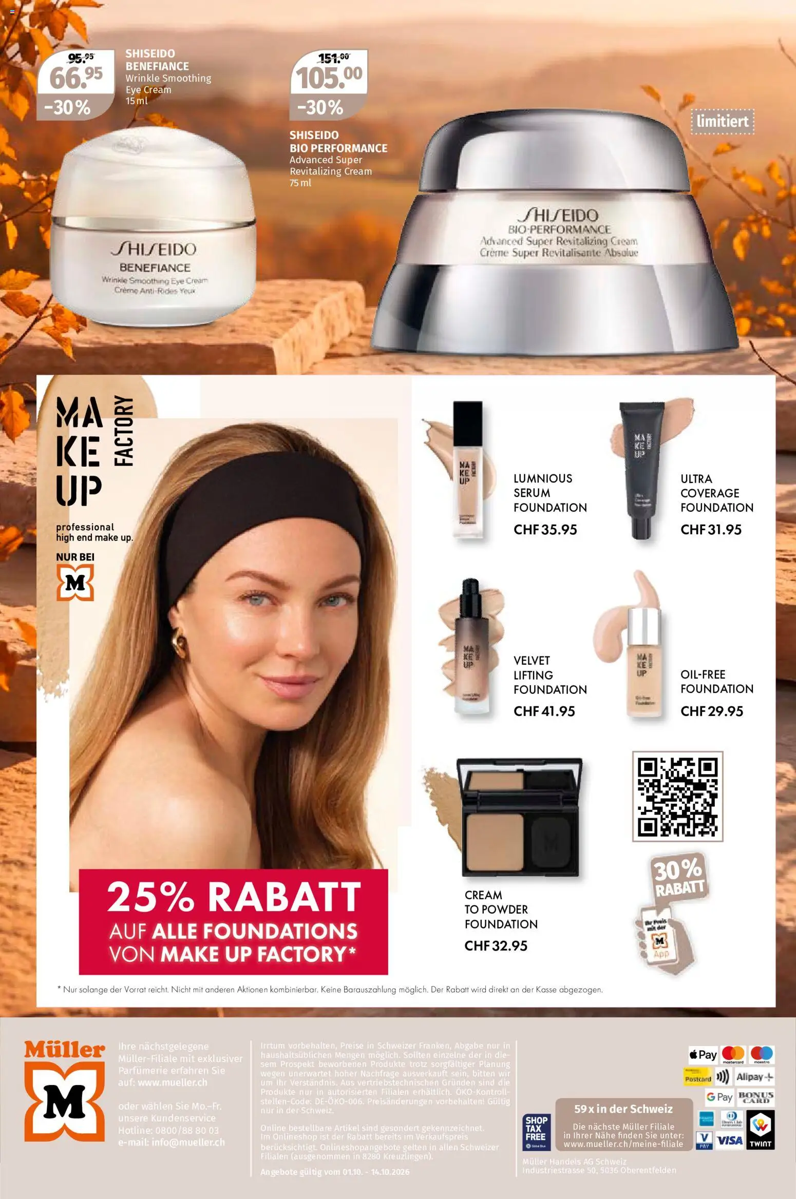 Müller aktionen Beauty-Highlights – gültig ab 01.10.2026 | Seite: 6 | Produkte: Serum, Creme, Foundation