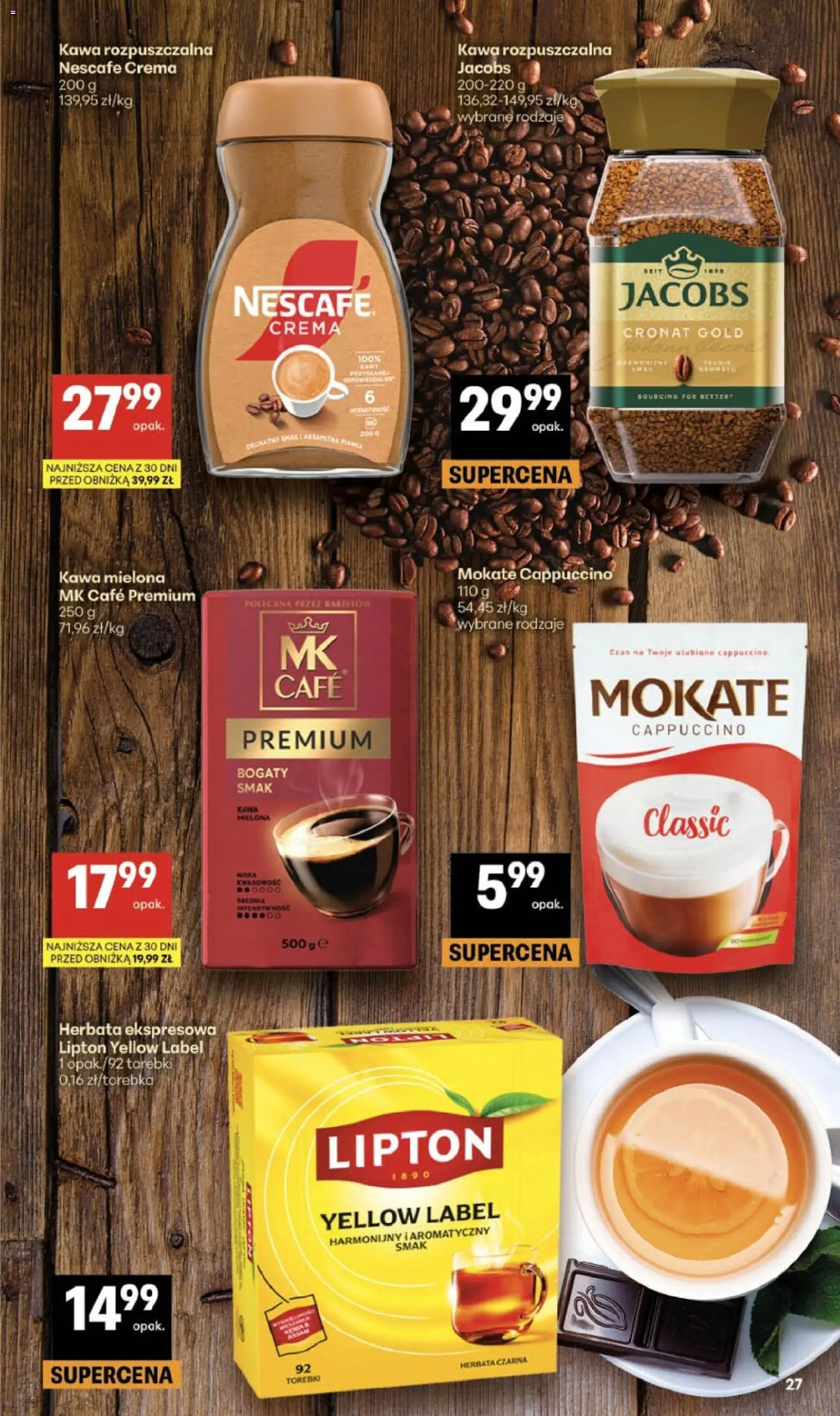 Delikatesy Centrum gazetka od 02.07.2026 | Strona: 27 | Produkty: Nescafe, Cappuccino, Kawa, Torebki