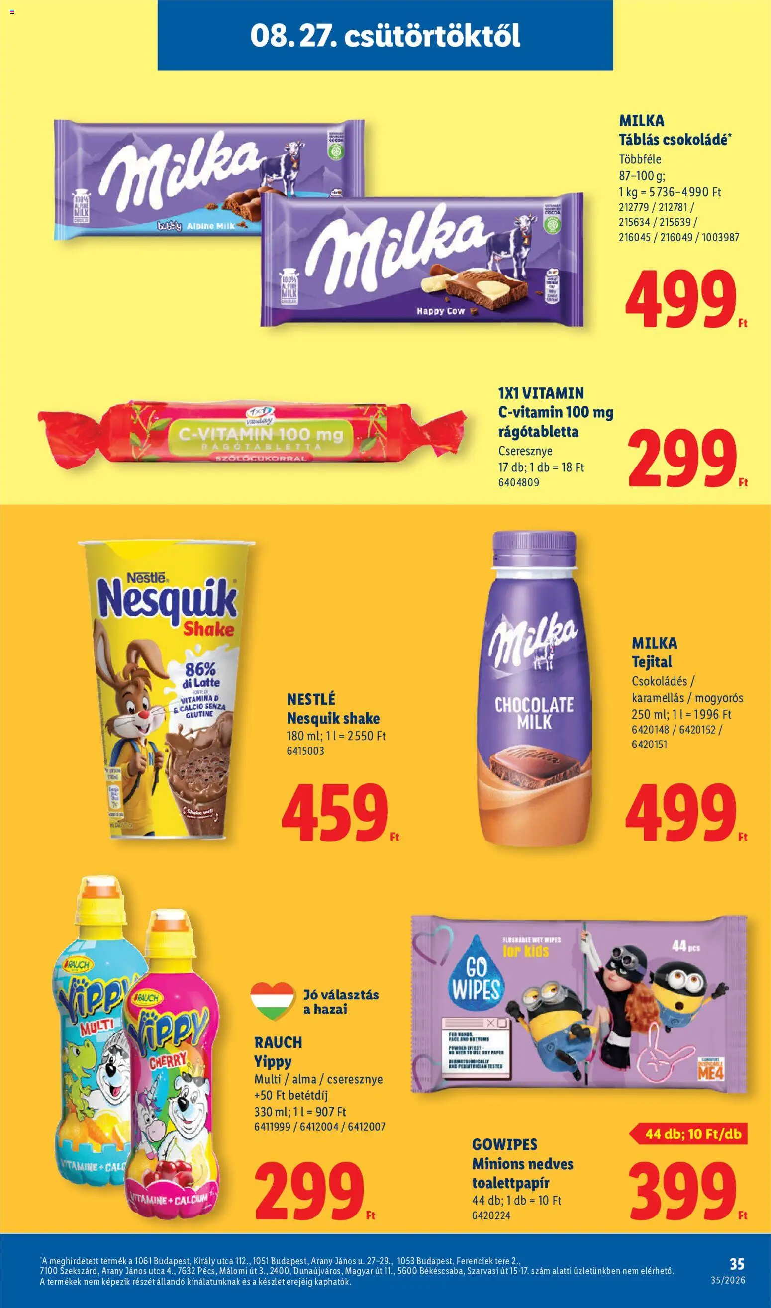 Lidl akciós ujság - amely érvényes a következő dátumtól: 2026.08.27. | Oldal: 35