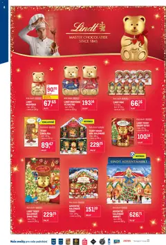 Náhled letáku Makro leták - Mikulášské čokolády od 07.10.2026 | Strana: 6 | Produkty: Lindt, Čokoláda, Kalendář, Lindt medvídek