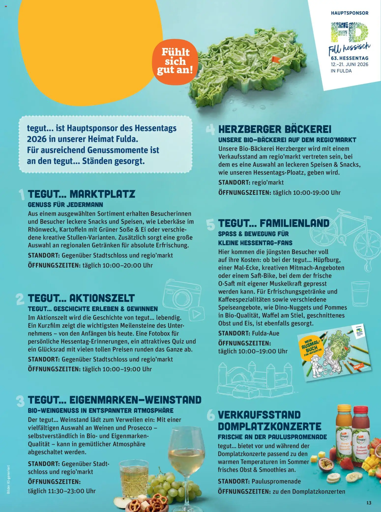 Tegut Prospekt – gültig ab 19.06.2026 | Seite: 15 | Produkte: Pommes, Bilder, Soße, Uhr