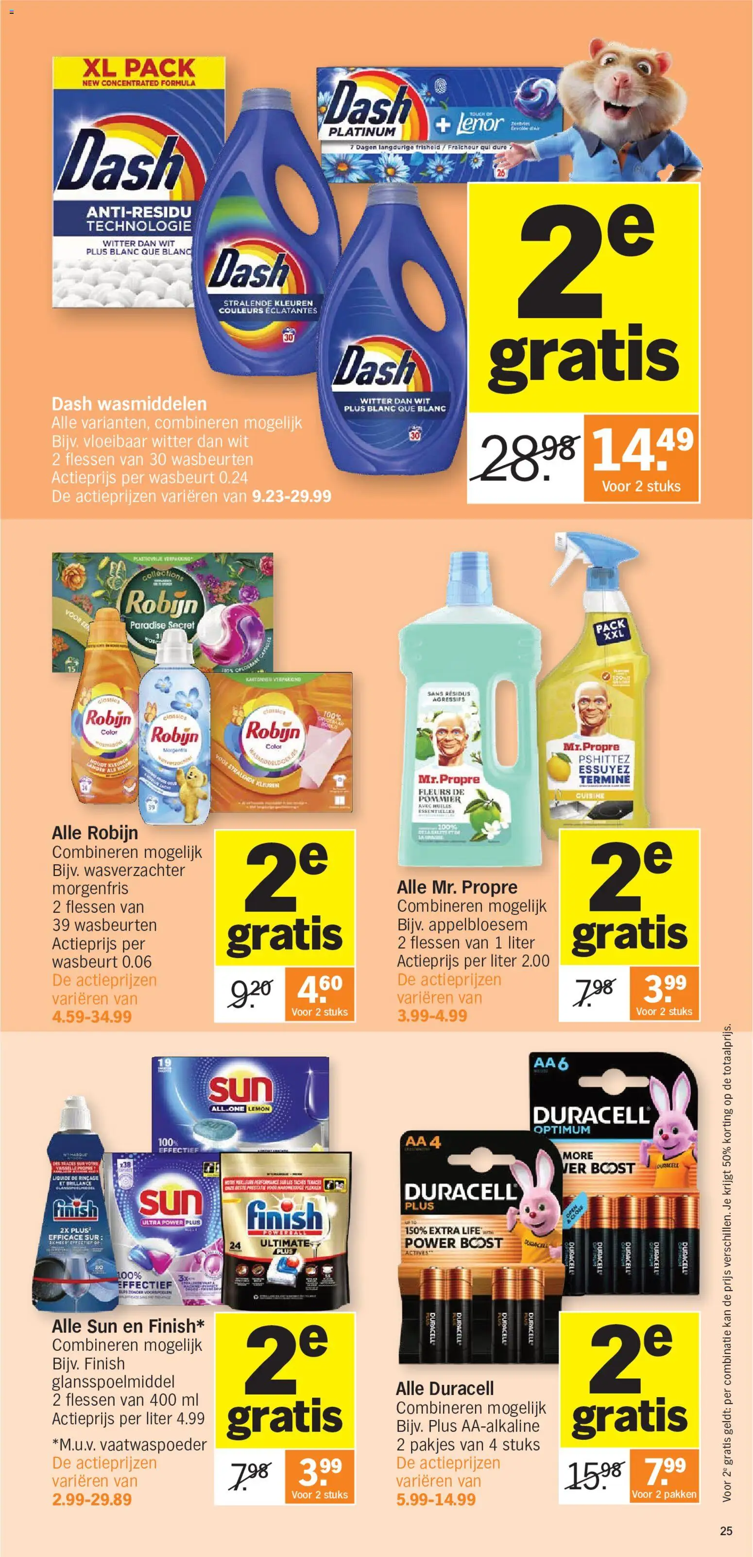 {H1} | Pagina: 25 | Producten: Boost, Wasverzachter, Robijn, Kan