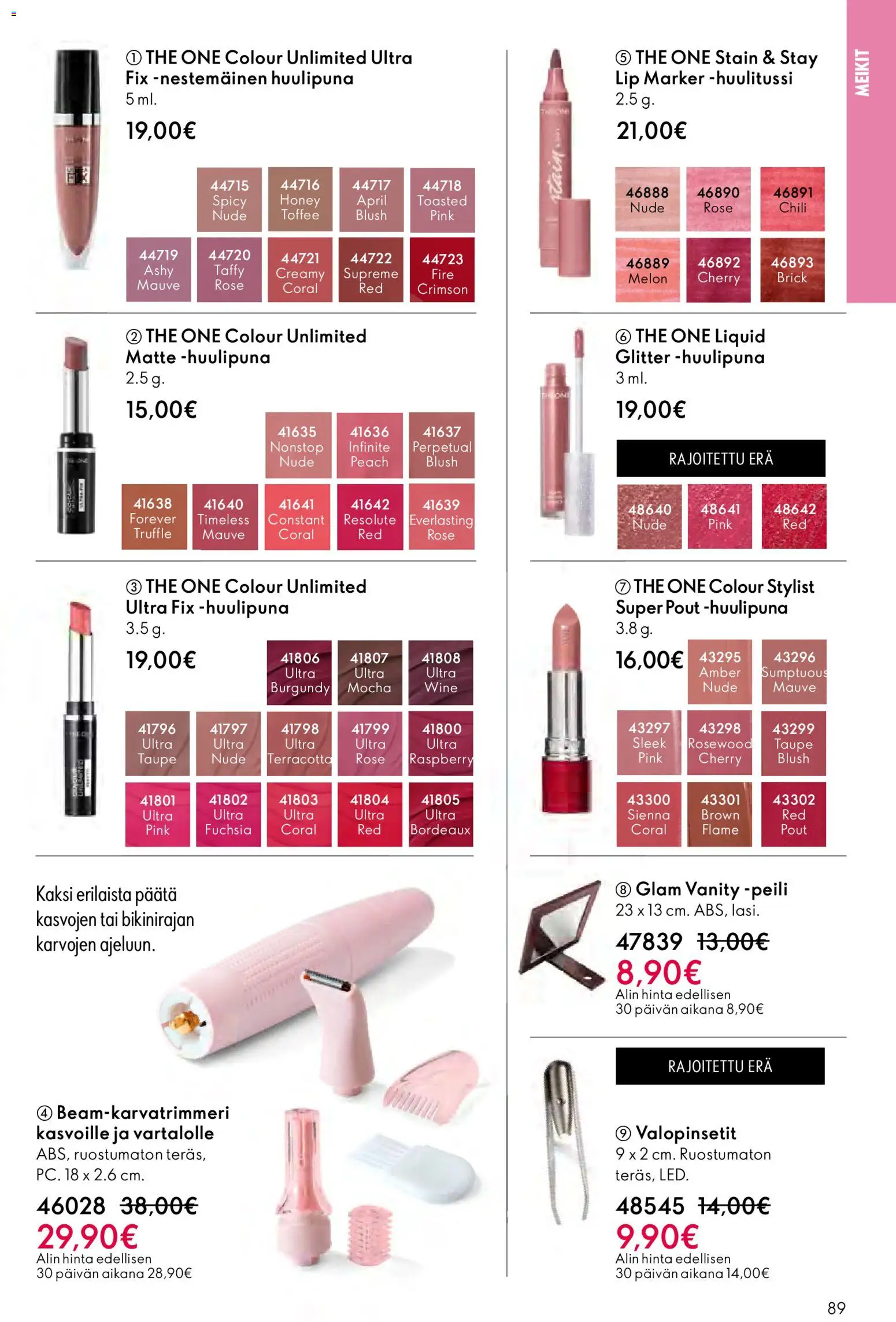Oriflame - Esite 07 – voimassa 13.05.2026 alkaen | Sivu: 89