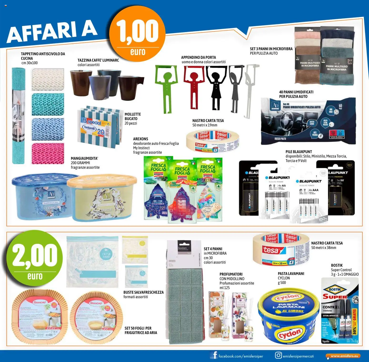 Volantino Emisfero del 10/09/2026 | Pagina: 29 | Prodotti: Friggitrice ad aria, Porta, Torcia, Tazzina