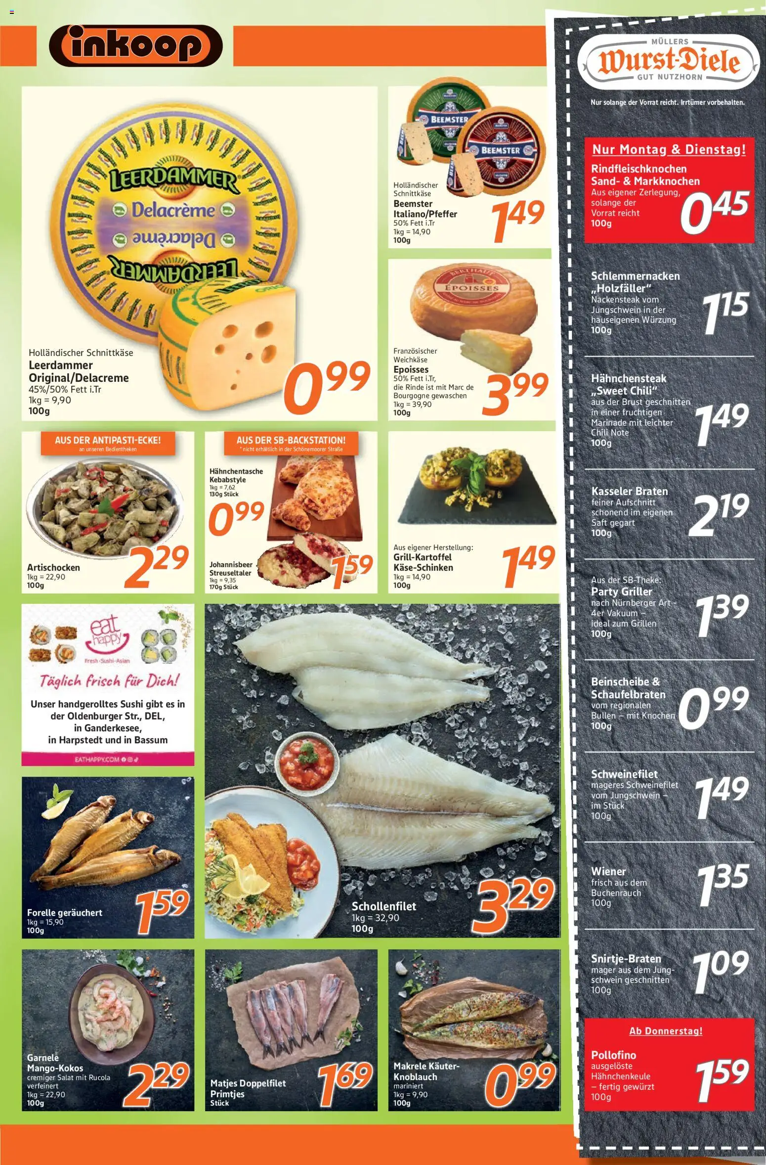 Inkoop Prospekt – gültig ab 06.07.2026 | Seite: 3 | Produkte: Rucola, Saft, Griller, Salat