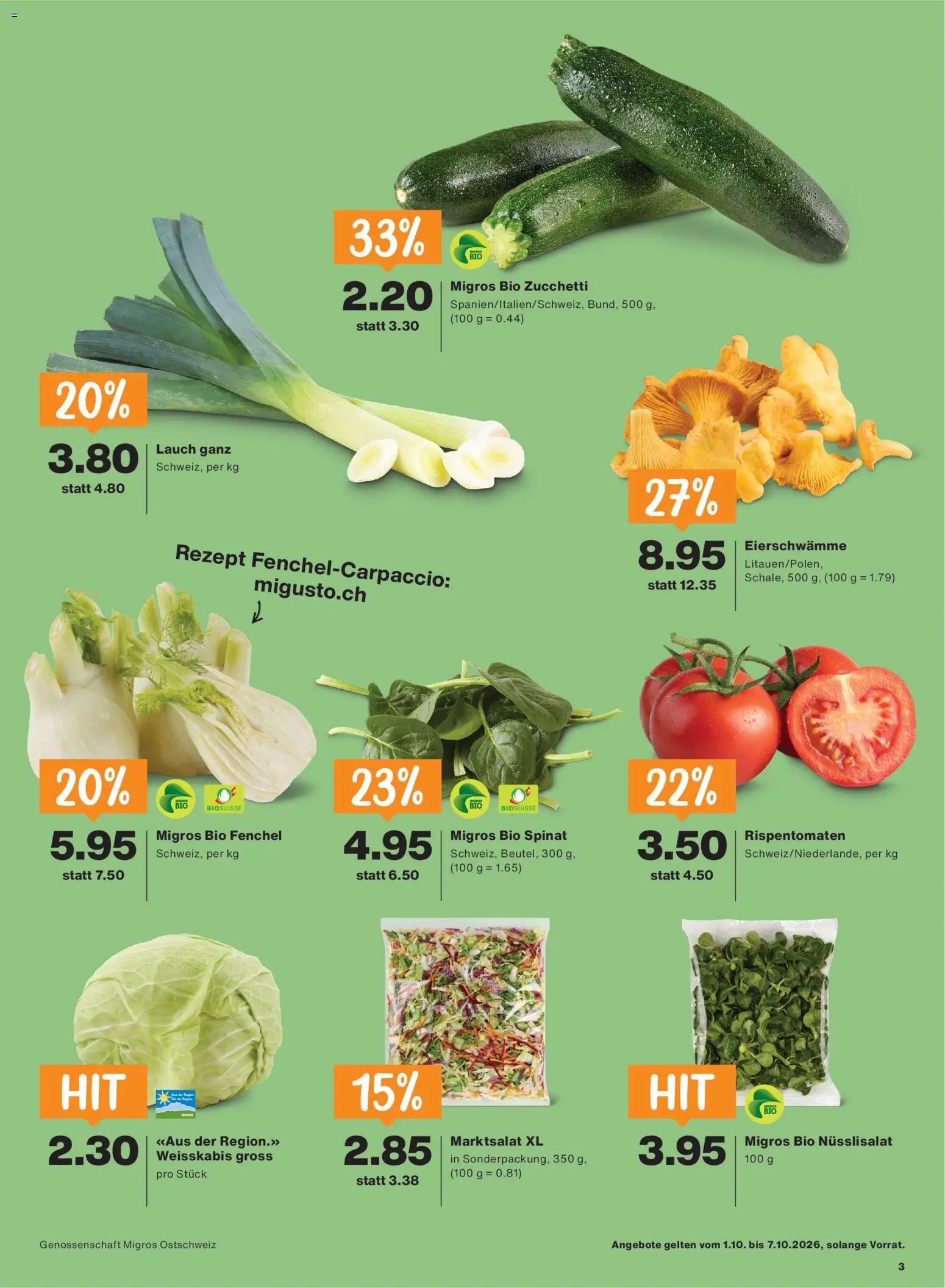 Migros aktionen – gültig ab 01.10.2026 | Seite: 3
