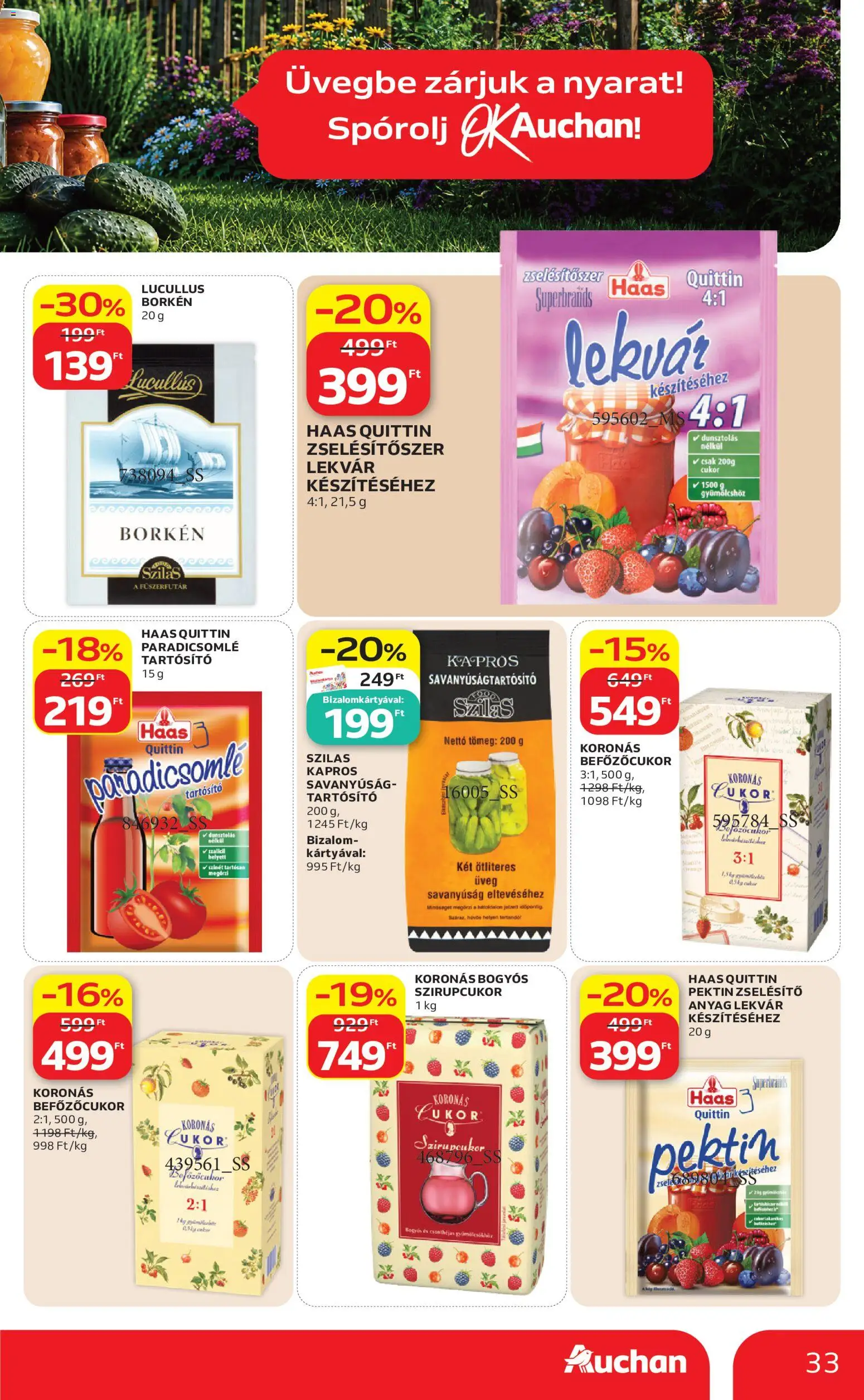 Auchan akciós ujság - amely érvényes a következő dátumtól: 2026.06.25. | Oldal: 33