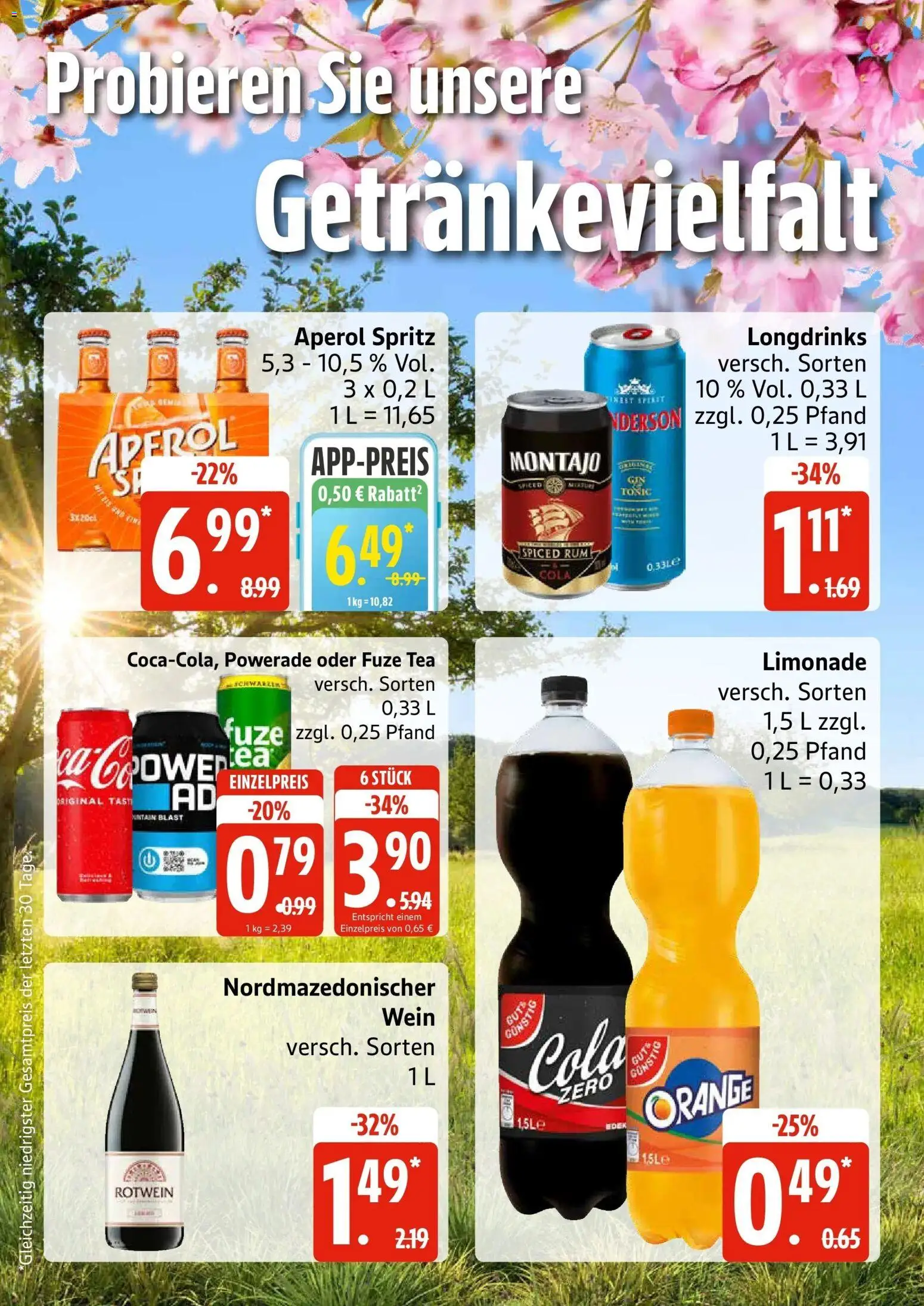 Edeka prospekt Lübeck	 – gültig ab 27.04.2026 | Seite: 18 | Produkte: Fuze tea, Cola, Rum, Aperol