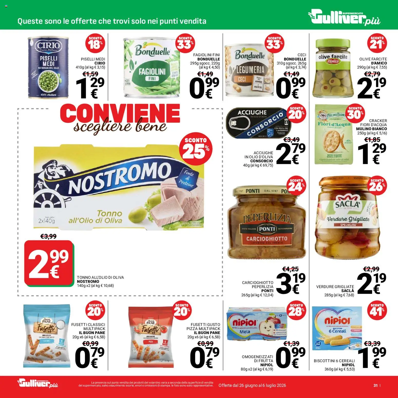 Volantino Gulliver del 26/06/2026 | Pagina: 31