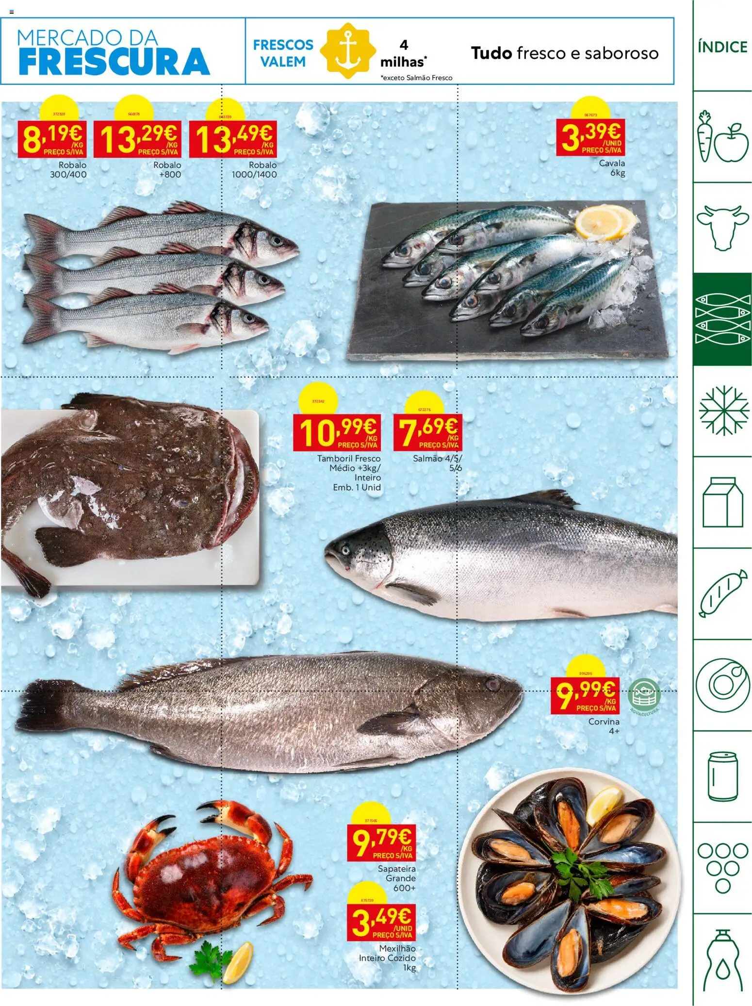 Recheio Horeca │ válido de 29/09/2026 | Página: 7 | Produtos: Salmão, Tamboril, Sapateira, Salmão fresco
