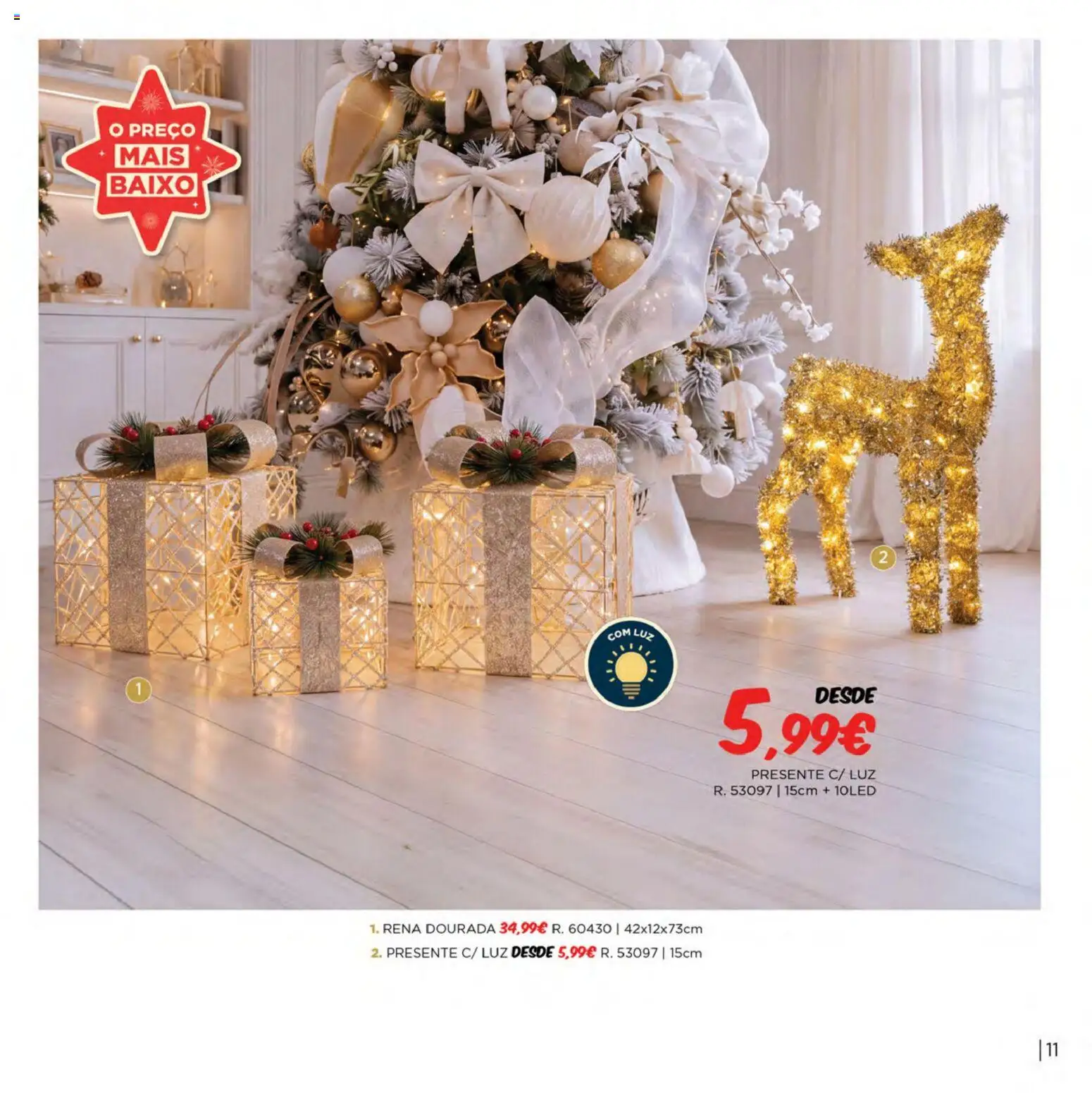 Espaço Casa Catálogo de Natal 2026 │ válido de 06/10/2026 | Página: 11 | Produtos: Dourada