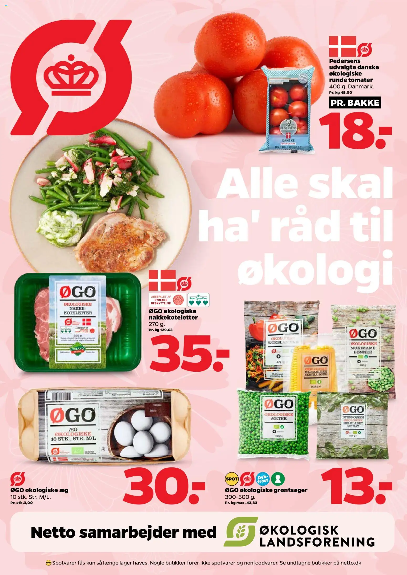 Netto tilbudsavis – gyldig fra 11/07/2026 | Side: 7 | Produkter: Æg, Tomater, Koteletter, Bønner