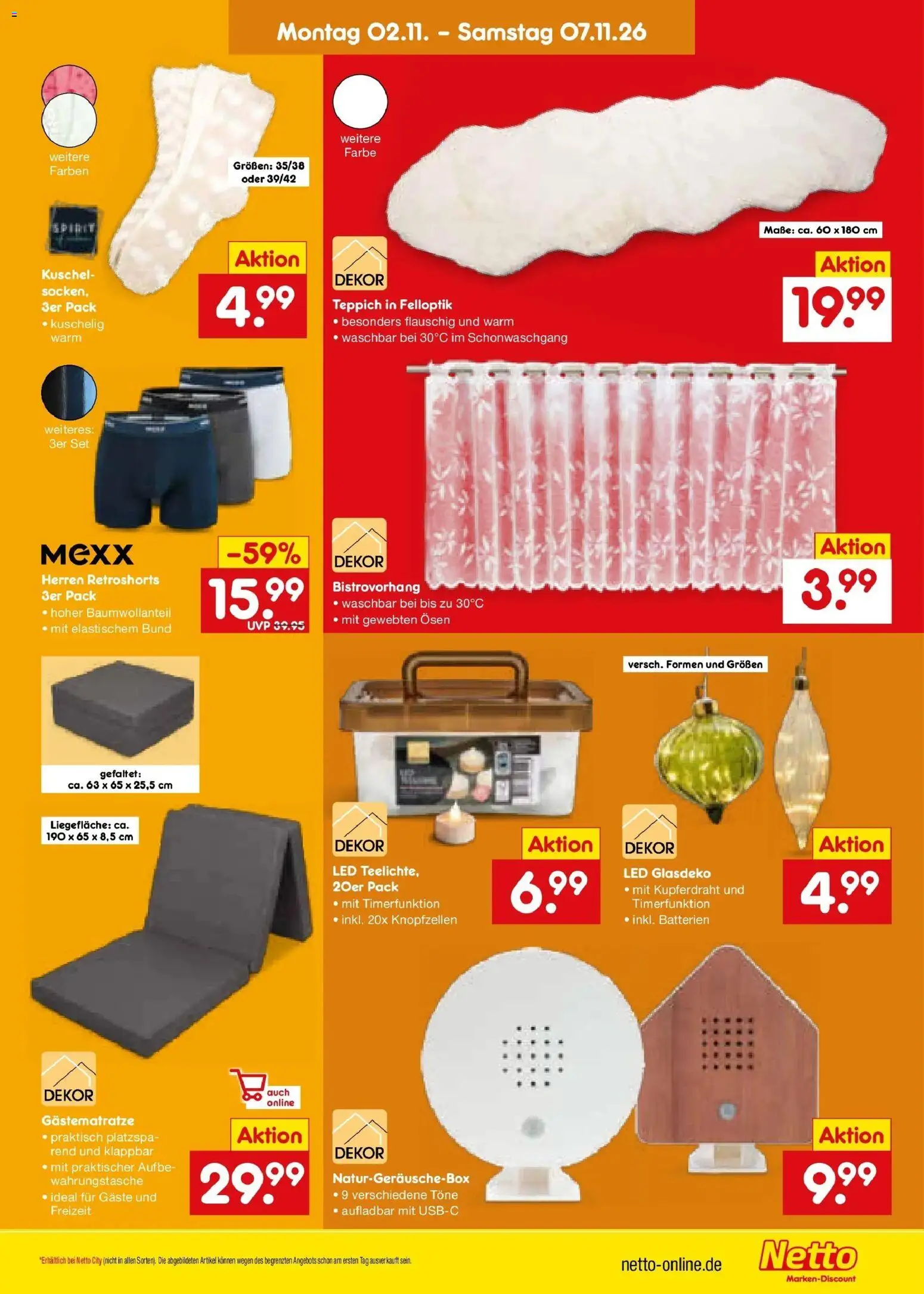 Netto Marken-Discount Prospekt Mauern – gültig ab 02.11.2026 | Seite: 37 | Produkte: Batterien, Teppich