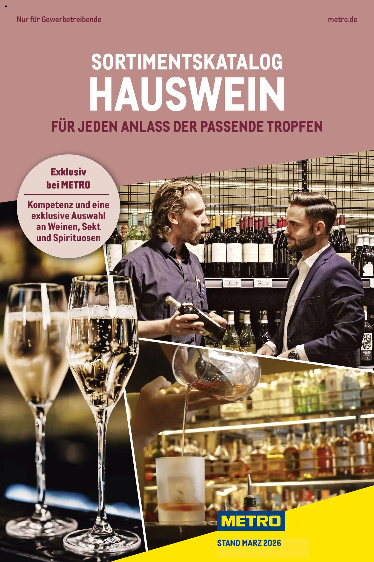 Metro Hauswein-Katalog – gültig ab 03.03.2026 | Seite: 1 | Produkte: Sekt