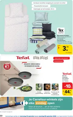 Set van 2 pannen Cera Delice, Ø 24/28 cm - Voorbeeld van een folder van Carrefour, geldig van 16/09/2026 | Pagina: 22 | Producten: Pannen, Hoeslaken, Pan