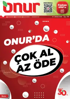 13 Ekim 2026 tarihinden itibaren geçerli olan Onur Market kataloğu önizlemesi