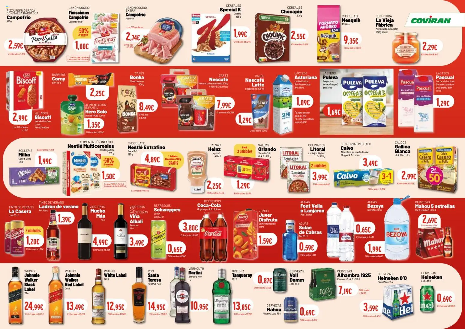 Coviran - Figueres │ válido desde el 05.05.2026 | Página: 18 | Productos: Leche desnatada, Leche entera, Ροζ πιπέρι, Σπανάκι