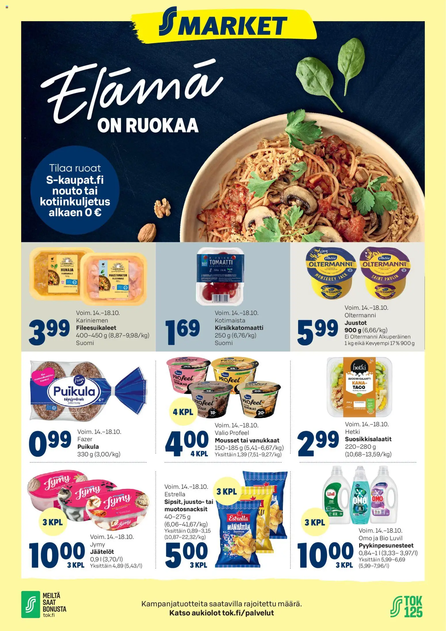 S-market tarjoukset – voimassa 14/10/2026 alkaen | Sivu: 1