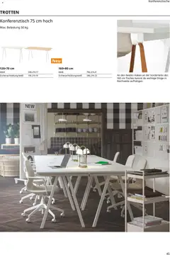 Ikea Büroeinrichtung ab 10.09.2026 gültig | Seite: 45 | Produkte: Konferenztisch