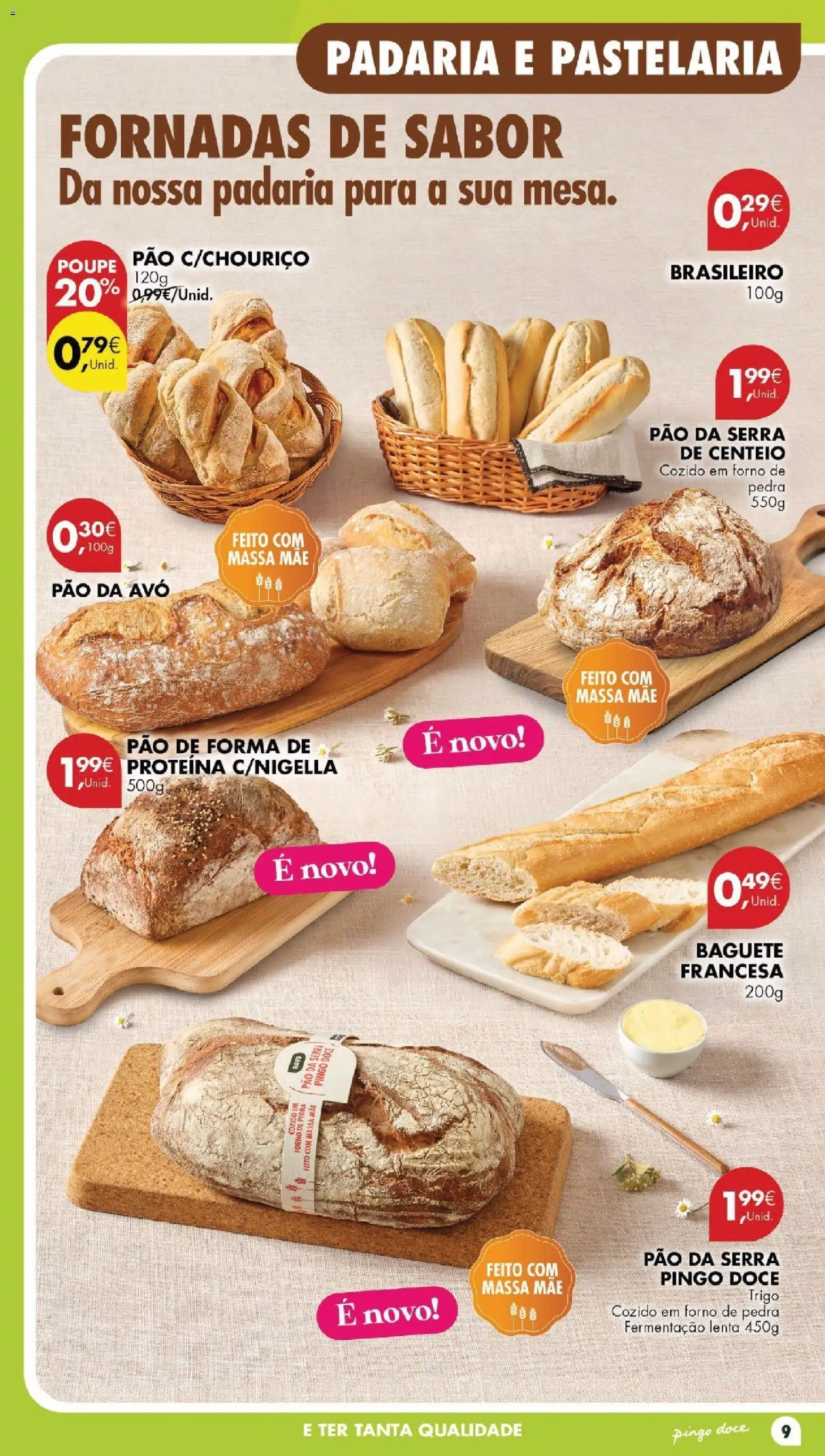 Pingo Doce folheto │ válido de 20/10/2026 | Página: 9 | Produtos: Pão de forma, Forno, Padaria, Pão
