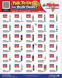 Africa Cash & Carry specials catalogue – valid from 20/08/2026