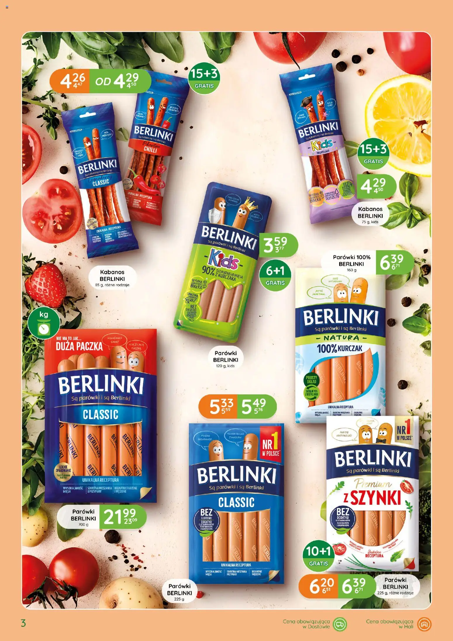 Eurocash gazetka - Katalog Wędlin od 01.10.2026 | Strona: 3 | Produkty: Kurczak, Kabel, Kabanosy, Kabanos