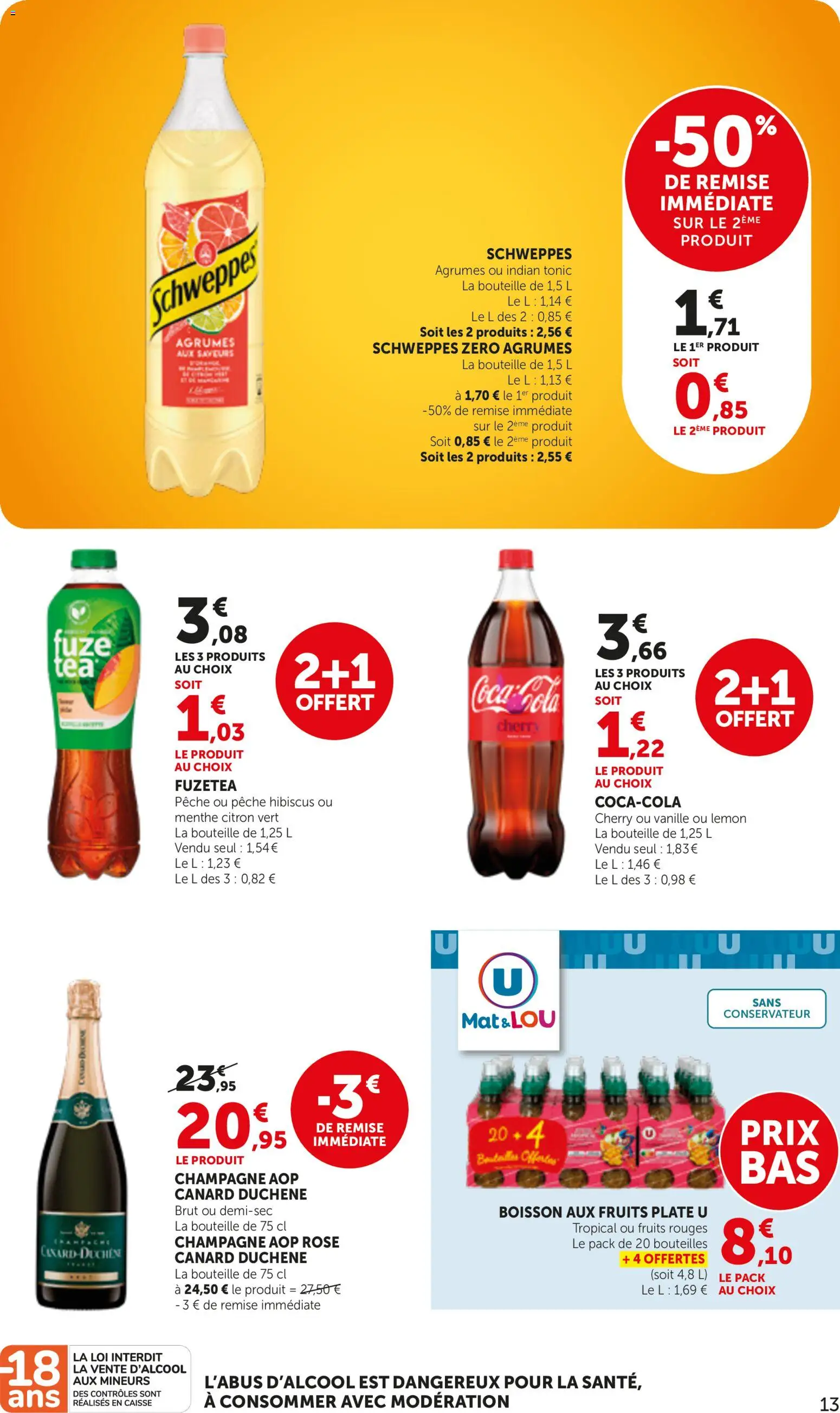 {H1} | Page: 13 | Produits: Agrumes, Coca, Vanille, Champagne