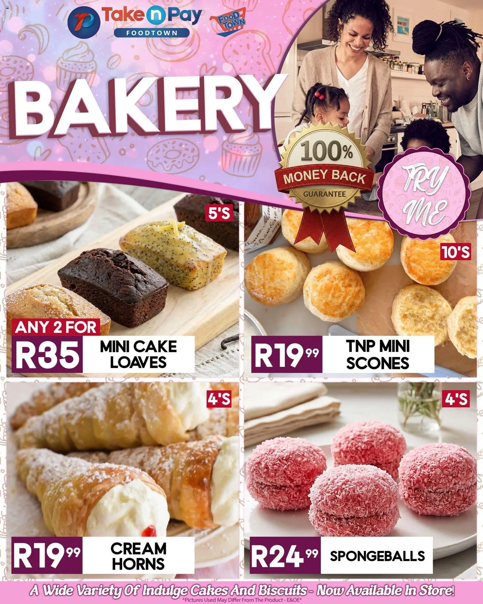 New Take n Pay catalogue – valid from 15.05.2026 | Page: 8 | Products: Cake, Bakery, Biscuits, Cream
