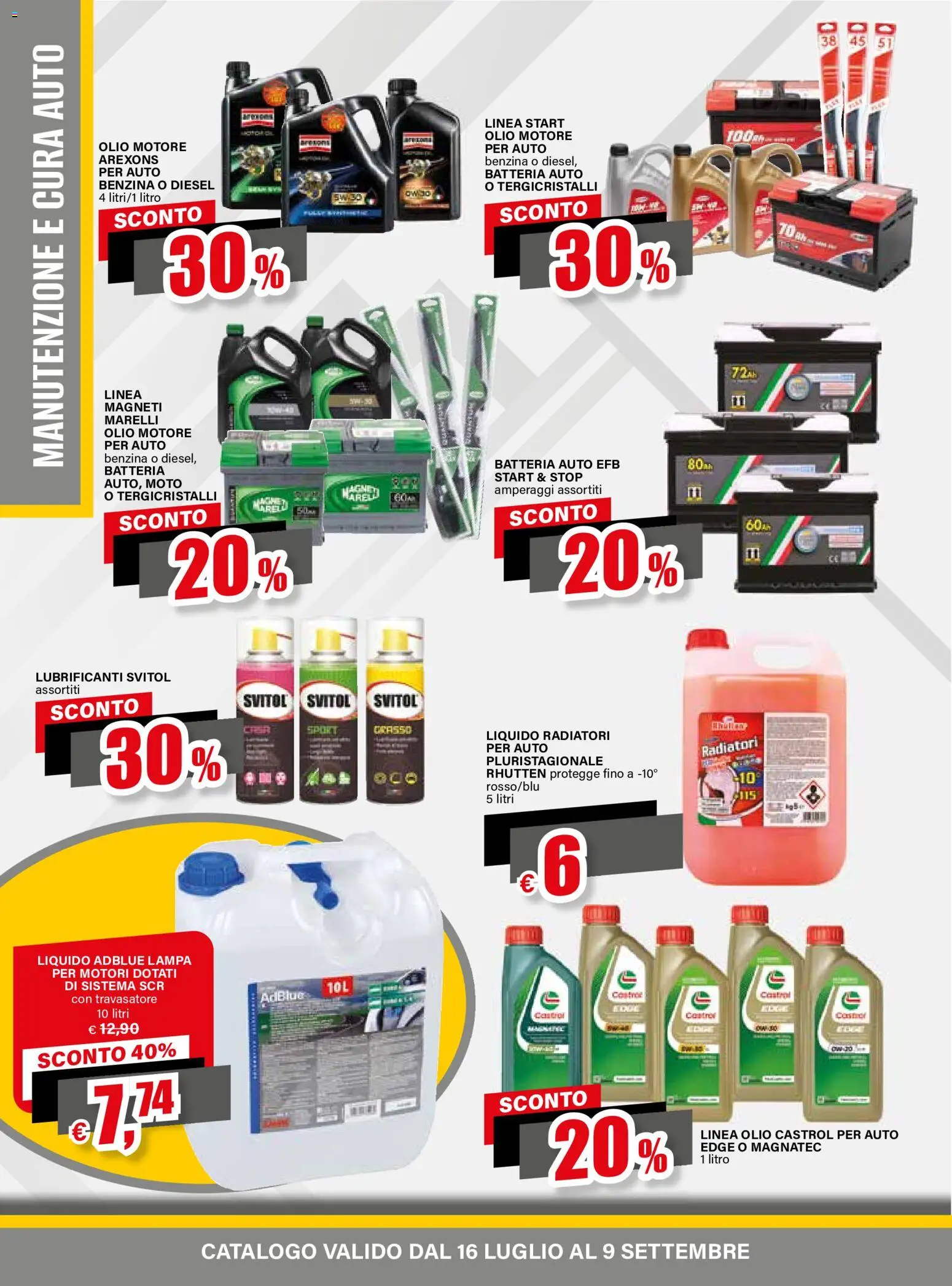 Volantino Il Gigante del 16/07/2026 | Pagina: 18 | Prodotti: Olio motore, Olio, Batteria