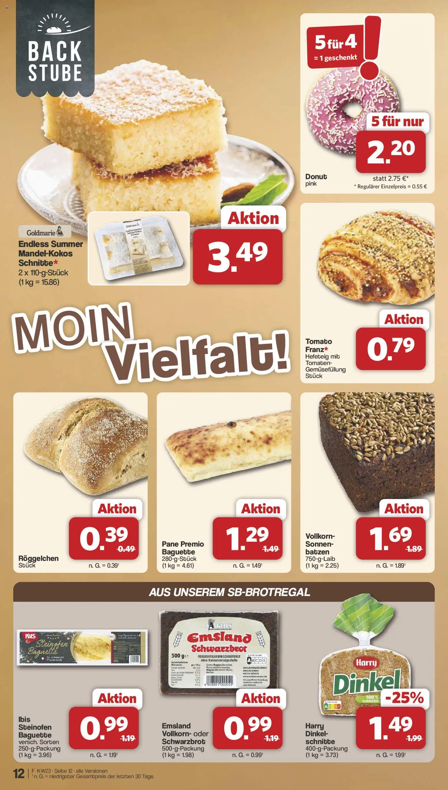 Famila Nordwest Prospekt – gültig ab 01.06.2026 | Seite: 12 | Produkte: Pane, Baguette, Tomaten