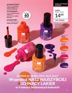 Pogląd oferty "Avon Katalog 6 2026" - ważna od 01.06.2026 | Strona: 19 | Produkty: Lakier do paznokci