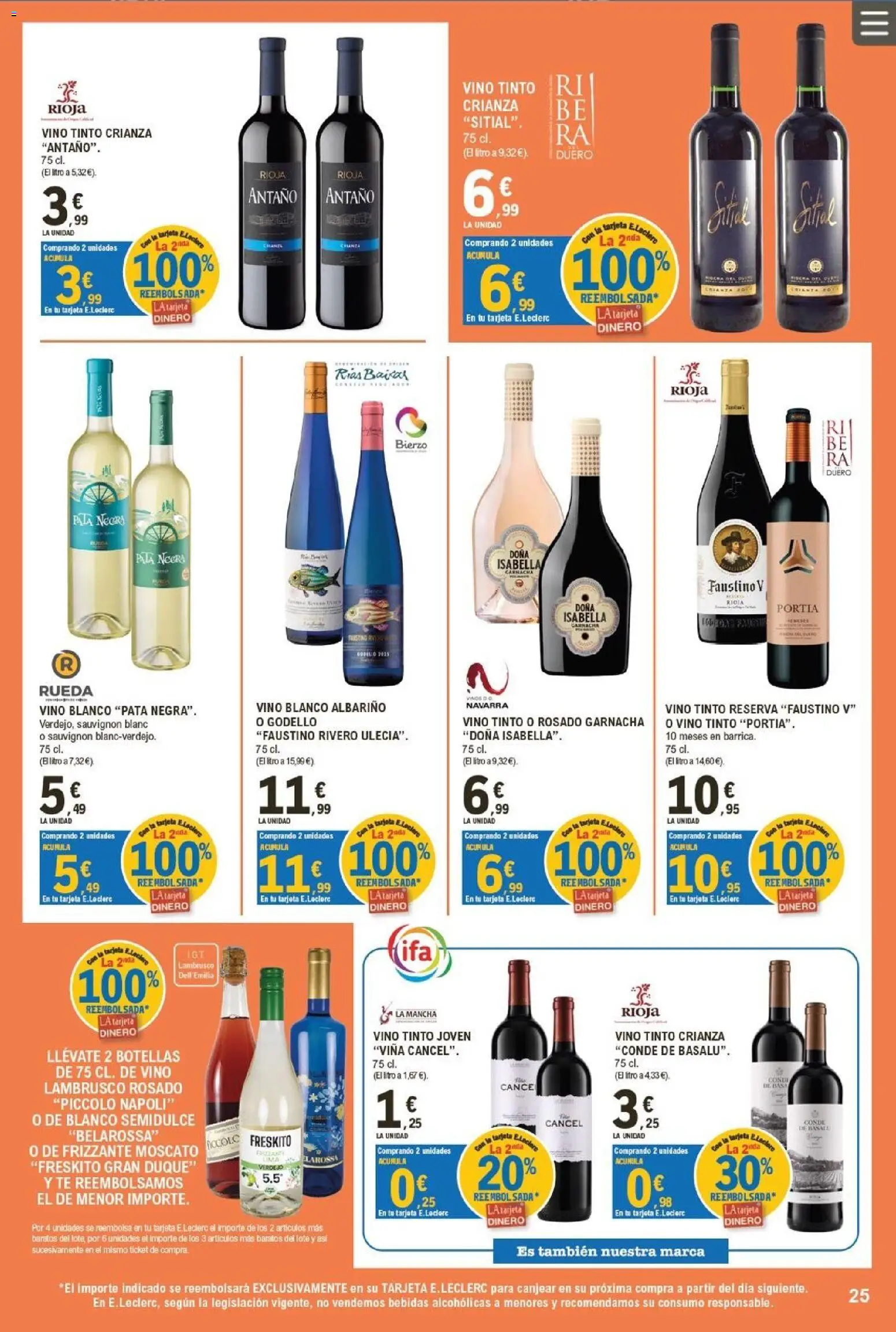 E.Leclerc Miranda de Ebro │ válido desde el 01/07/2026 | Página: 25 | Productos: Lima, Vino, Té