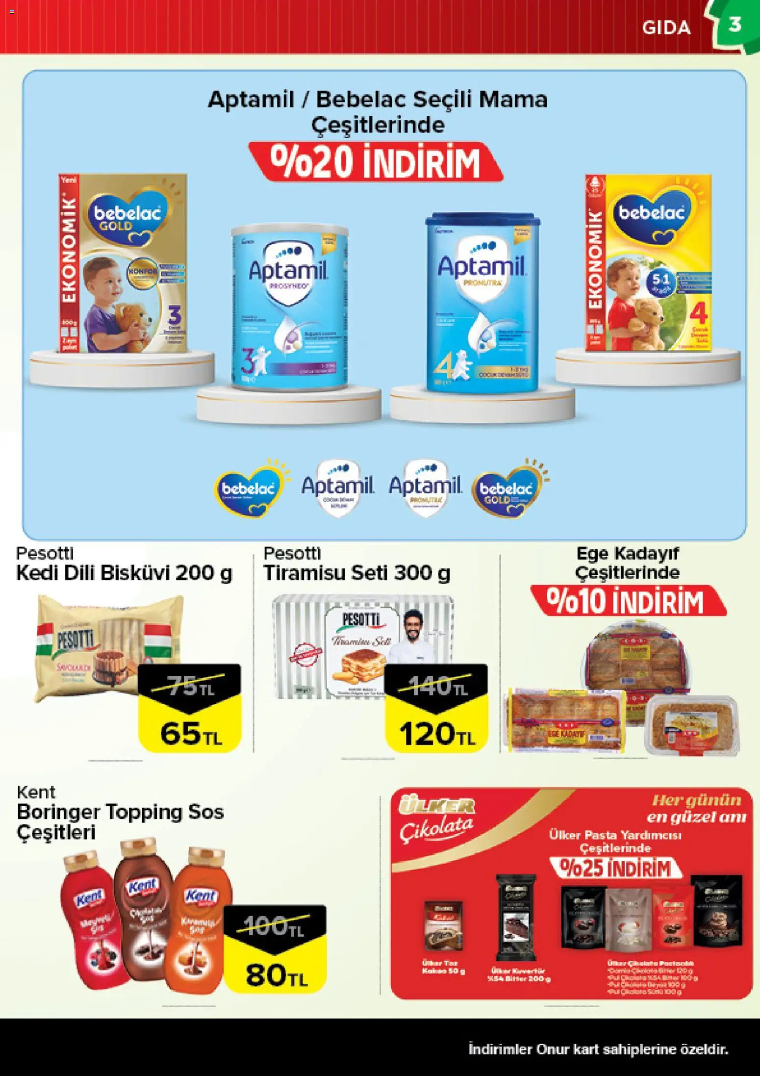 Onur Market Katalog - 11 Ağustos 2026 tarihinden itibaren geçerlidir | Sayfa: 3 | Ürünler: Çikolata, Sos, Bisküvi