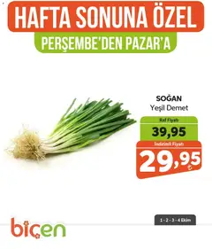 01 Ekim 2026 tarihinden itibaren geçerli olan Biçen Market kataloğu önizlemesi | Sayfa: 2 | Ürünler: Raf, Soğan